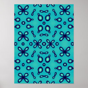 Organisk kemi Atomorbitals Mönster Poster