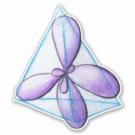 Organisk kemi Moecule Atomic Orbitals Science Klistermärken