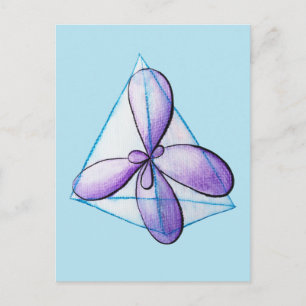 Organisk kemi Moecule Atomic Orbitals Science Vykort