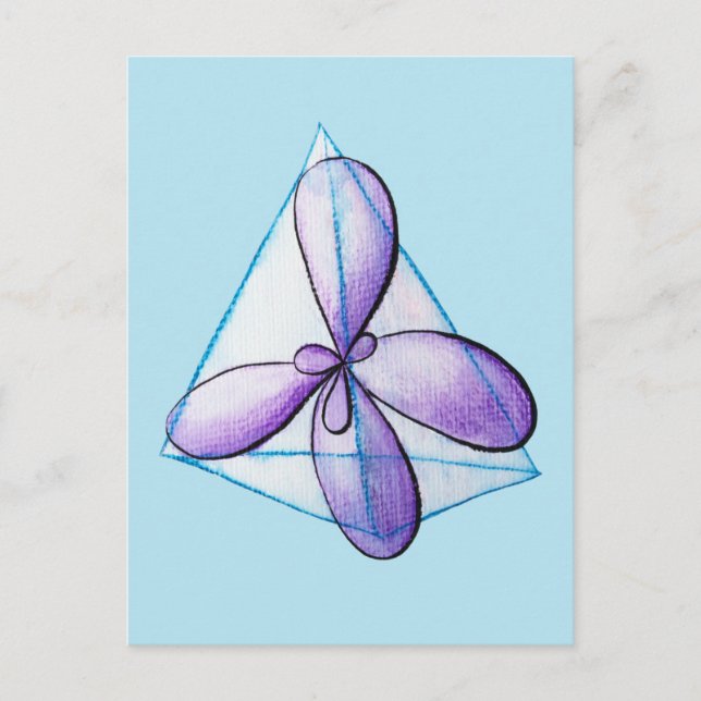 Organisk kemi Moecule Atomic Orbitals Science Vykort (Framsida)