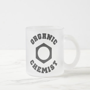 Organisk kemistmugg frostad glasmugg