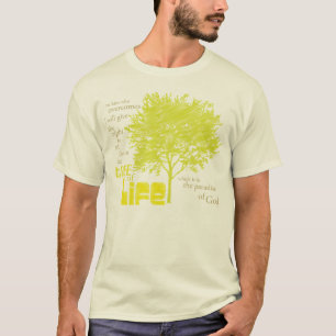 Organisk kristen Scripturet-skjorta för livets T Shirt