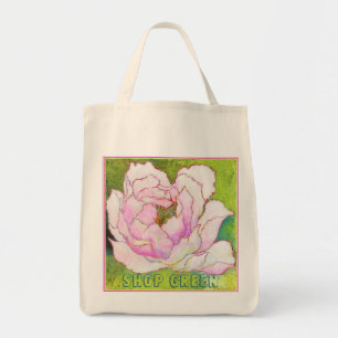 Organisk livsmedeltoto. 'PEONYpink Tygkasse