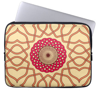 Organisk Mandala Spiraldesign Laptop Fodral