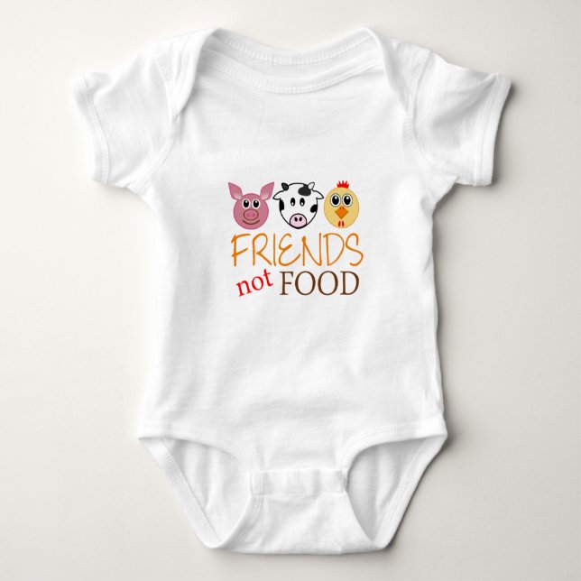 Organisk mat för vänner inte tee shirt (Framsida)