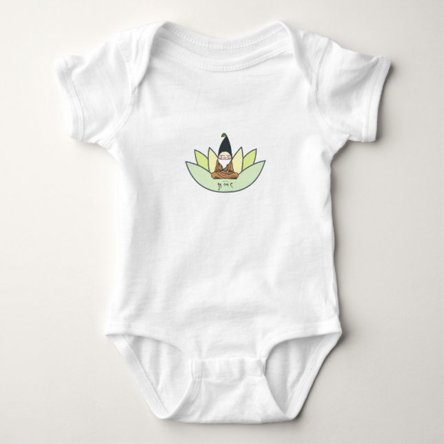 Organisk meditera gnome tee (Framsida)