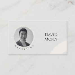 Organisk minimalist med QR-kod Visitkort