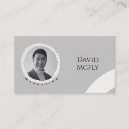 Organisk minimalist med QR-kod Visitkort