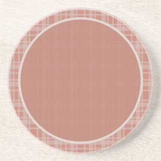 Organisk modern terrakotta beige rutig accentdekor underlägg