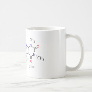 Organisk molekylmugg för koffein kaffemugg