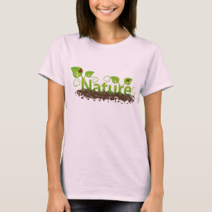 Organisk naturvård för hondjur t-shirt
