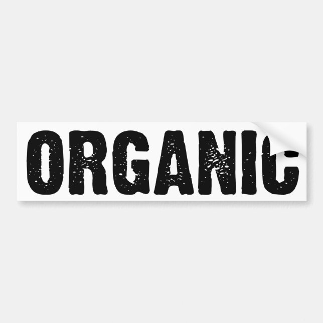 Organisk på vitt bildekal (Framsidan)