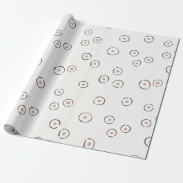 Organisk Prickig Abstrakt Ljust Dammt Rosa Presentpapper