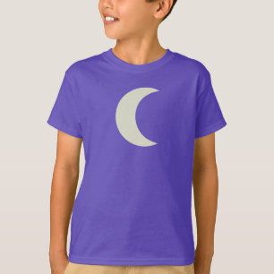Organisk purpurfärgad skjorta för växande måne tee shirt