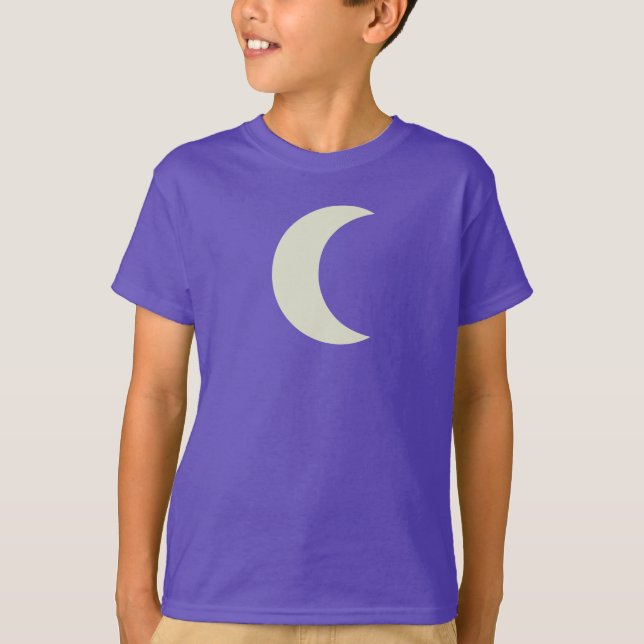 Organisk purpurfärgad skjorta för växande måne tee shirt (Framsida)
