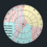 Organisk stads-gatumuster konst darttavla<br><div class="desc">Stadsmönster Dart Board Illustration</div>