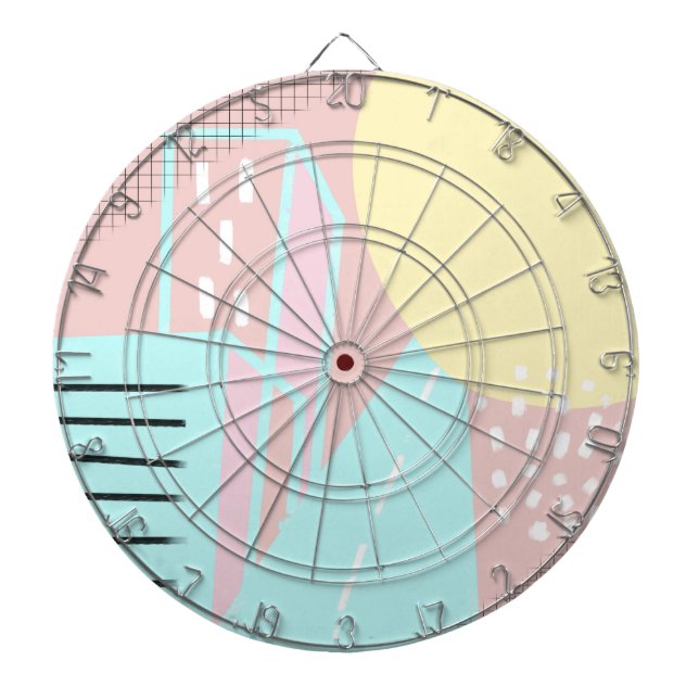 Organisk stads-gatumuster konst darttavla (Framsidan)