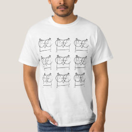Organisk T-tröja för geometrisk uggla Tee Shirt