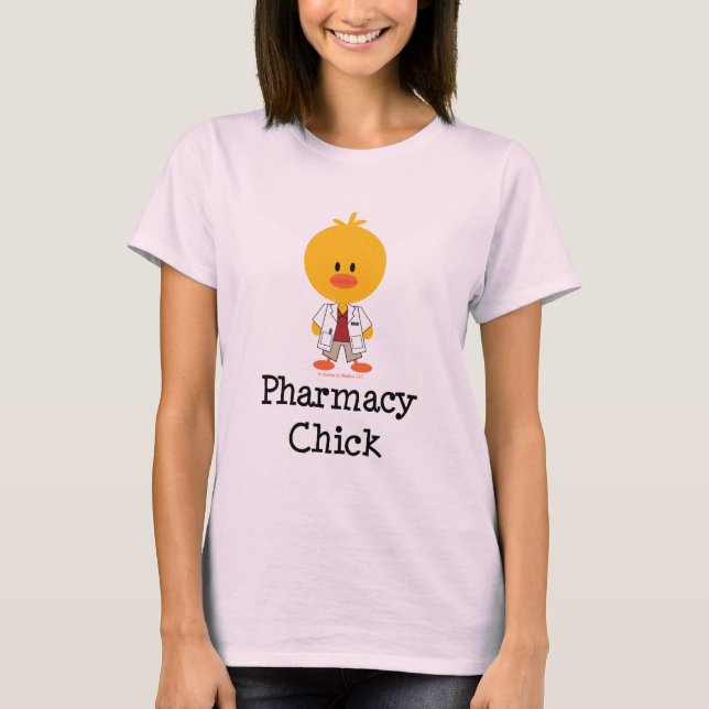 Organisk teve för farmaceutisk Chick Tee Shirt (Framsida)