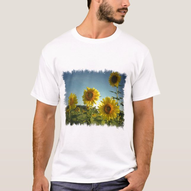 Organisk trädgårds- solros tee shirt (Framsida)