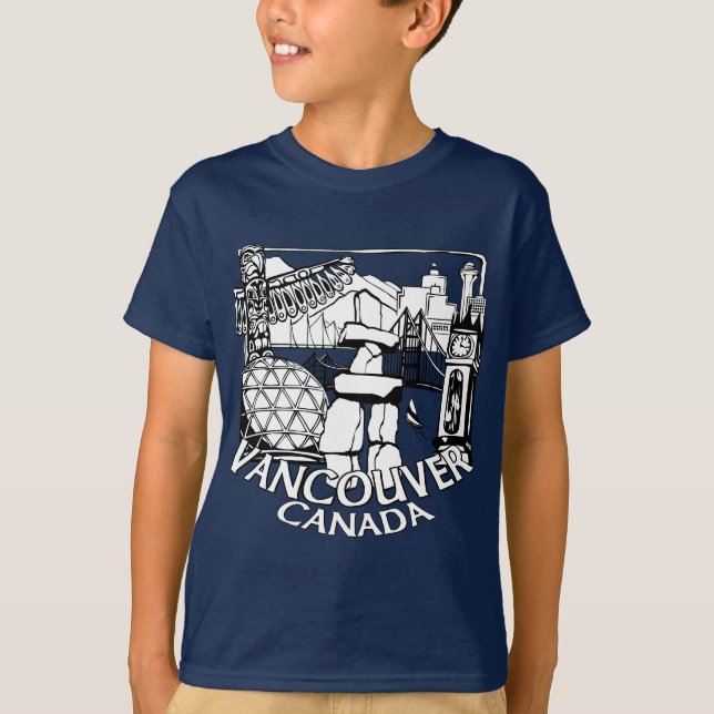 Organisk Vancouver för barnVancouver T-tröja T Shirt (Framsida)