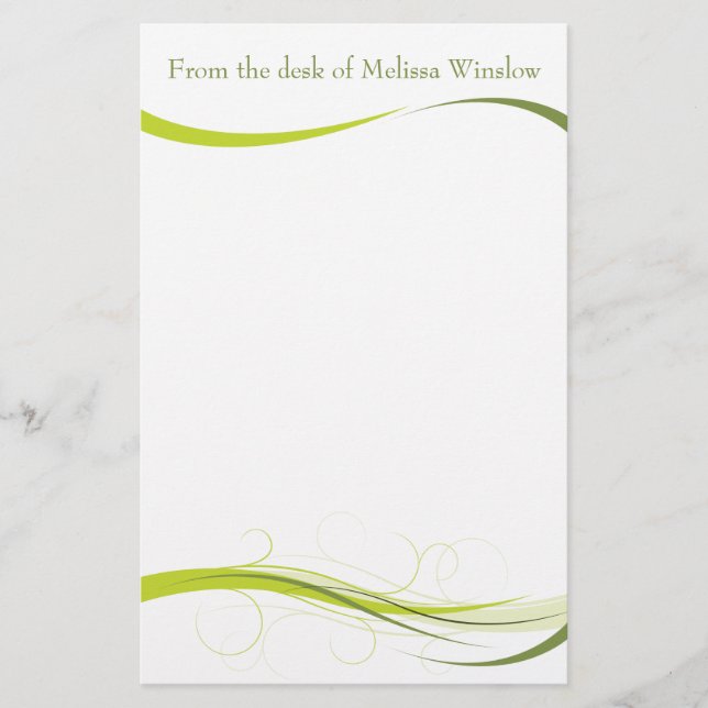 Organiska blommor, 5,5 tum x 8,5 tum, stationär da (Framsida)