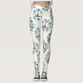 Organiska blomster-mandalas sömlöst mönster leggings