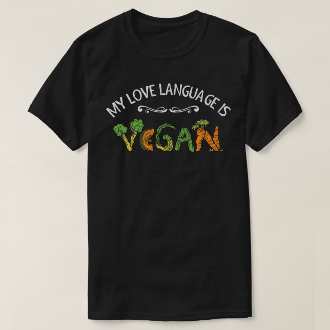 Organiska FoodPlant-BasedVegetarianVegetablesVegan T Shirt (Design framsida)