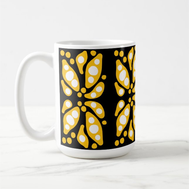 Organiska former abstrakt flöde kaffemugg (Vänster)