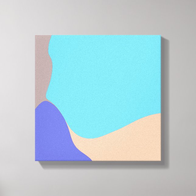 Organiska former för abstrakt canvastryck (Framsida)