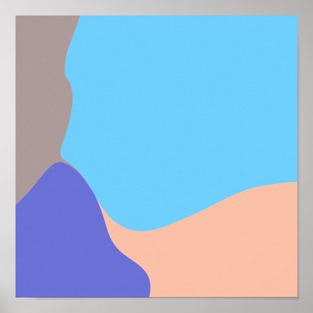 Organiska former för abstrakt poster (Framsidan)