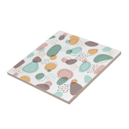 Organiska former moderna sömlösa mönster kakelplatta