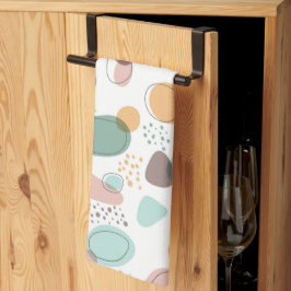 Organiska former moderna sömlösa mönster kökshandduk