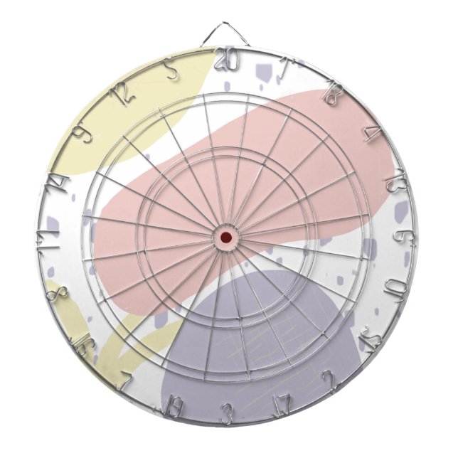 Organiska former Sol Blob Art Mönster Darttavla (Framsidan)