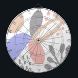 Organiska former Sol Blommigt Art Mönster Darttavla<br><div class="desc">Designad av Dream Big Digital Design</div>