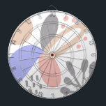 Organiska former Sol Blommigt Art Mönster Darttavla<br><div class="desc">Designad av Dream Big Digital Design</div>