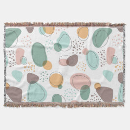 Organiska former sömlösa mönster filt