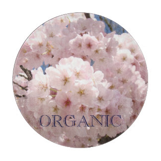 ORGANISKA glasskivor Rosa Träd Blommar