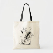 Organiska jordbrukshus brev Z-blommigten monogramm