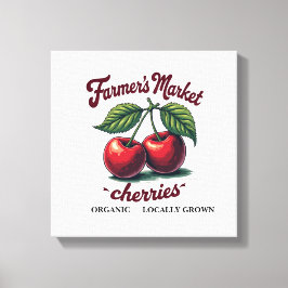 Organiska körsbär Tee - lokalt odlat och sötat Canvastryck