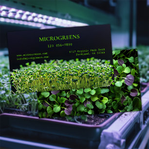 Organiska mikrogreener visitkort