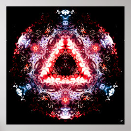 Organiska rymdportalen v2 - mönster pareidolia poster