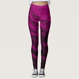 Organiska Spiral3 lilor - damasker Leggings