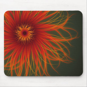 Organiskt avfyra blommamousepad musmatta
