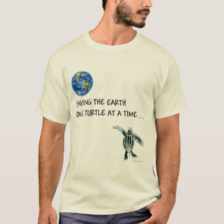 ORGANISKT: EN SKÖLDPADDA I SÄNDER TEE SHIRT