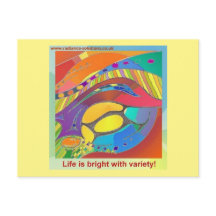 Organiskt fet LifeScan Art-vykort med ordalydelse