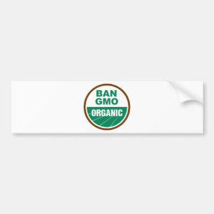 Organiskt förbud GMO Bildekal