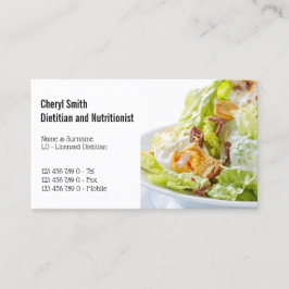 Organiskt foto från frisk kejsarsallad visitkort