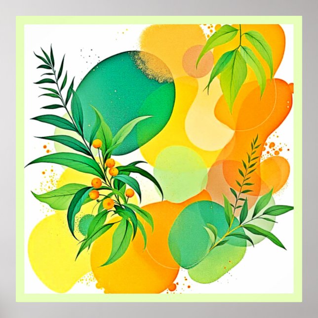 Organiskt joy-flöde poster (Framsidan)