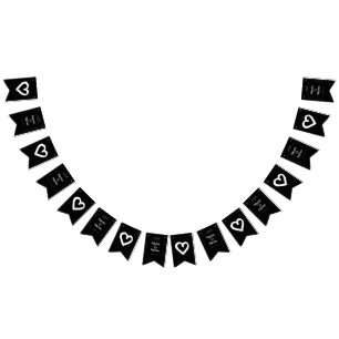 Organiskt minimalistiskt naturligt bröllop Black E Vimplar